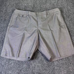 Gap women's Size 16 Grey Stretch Dress Shorts Flat Front Business Casual RN54023